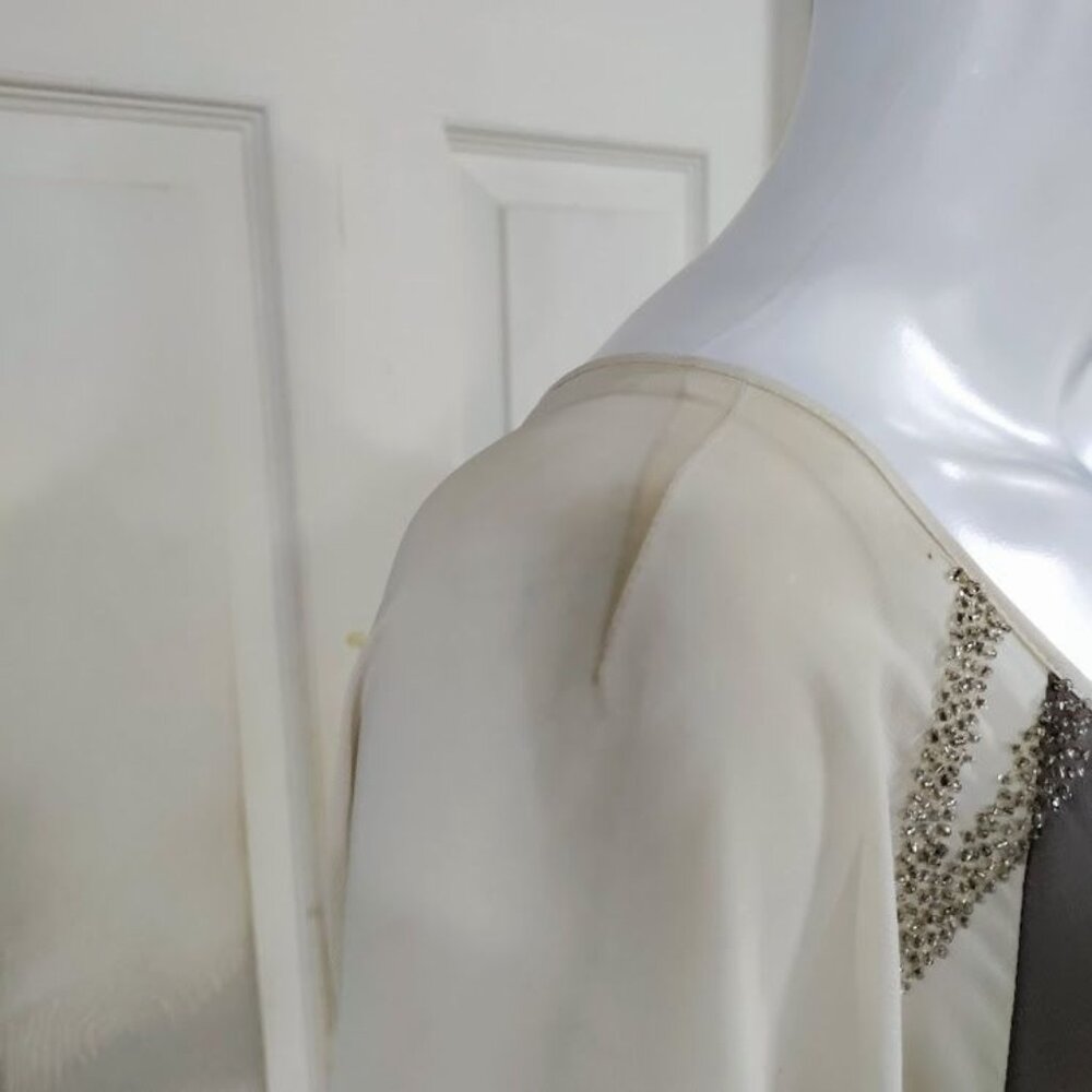 NWT Ted Baker Embellished Whimsy Weddingguest Above Knee Dress Cream Womens M - Picture 13 of 16